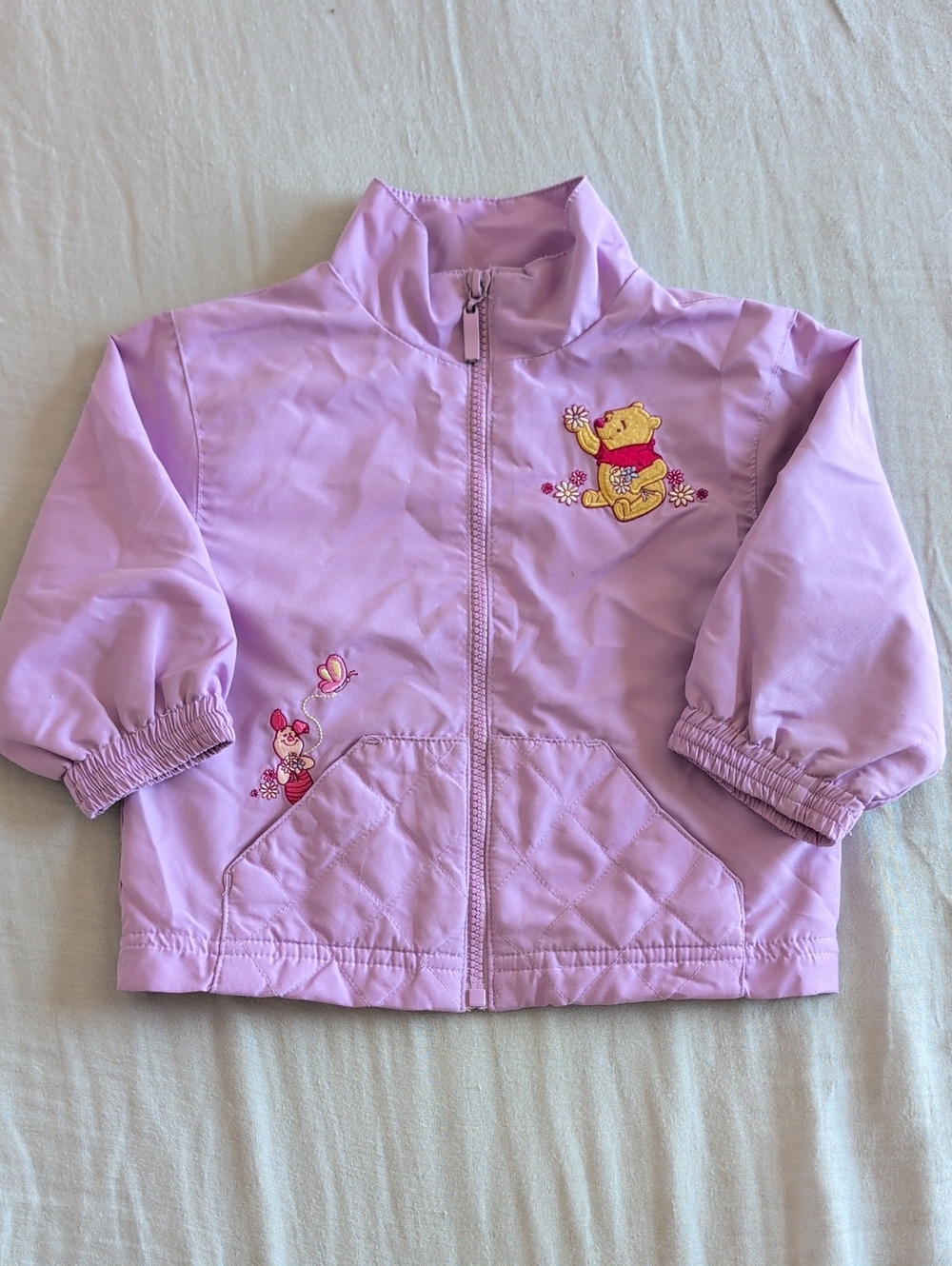 Vintage Winnie The Pooh And Piglet Purple Jacket Size 2T
